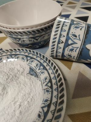 UF1P মেলামাইন স্পেশাল ম্যাটেরিয়াল পাউডার / সাদা রজন পাউডার CAS 108-78-1