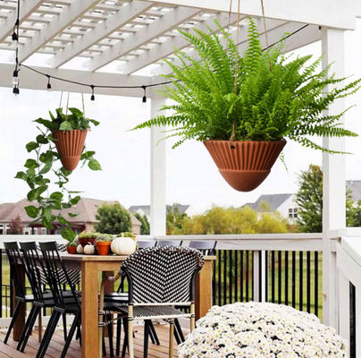 ইনডোর প্ল্যান্টের জন্য হ্যাংিং প্ল্যান্টার, টেরাকোটা হ্যাংিং প্ল্যান্টার, সিরামিক হ্যাংিং প্ল্যান্ট পাত্র, হ্যাংিং বাস্কেট, হ্যাংিং প্ল্যান্টার