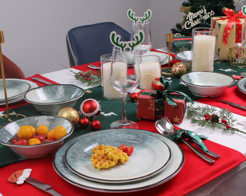 উপাদান হোয়াইট মেলামাইন প্লেট সেট হোটেলের জন্য নিরাপদ ডিশওয়াশার