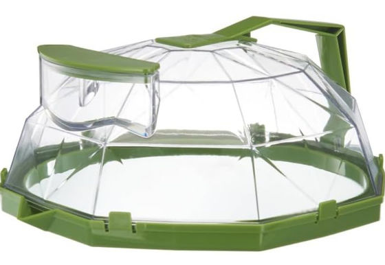 মাইক্রোওয়েভ স্প্ল্যাটার কভার খাবার রান্নাঘর গ্যাজেট 10 ইঞ্চি হ্যান্ডেল সহ