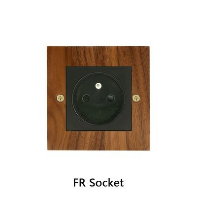 সুবিধাজনক ওয়াইফাই মডিউল সলিড কাঠের লাইট সুইচ প্যানেল 10A 16A 110v-250v 86 * 86mm